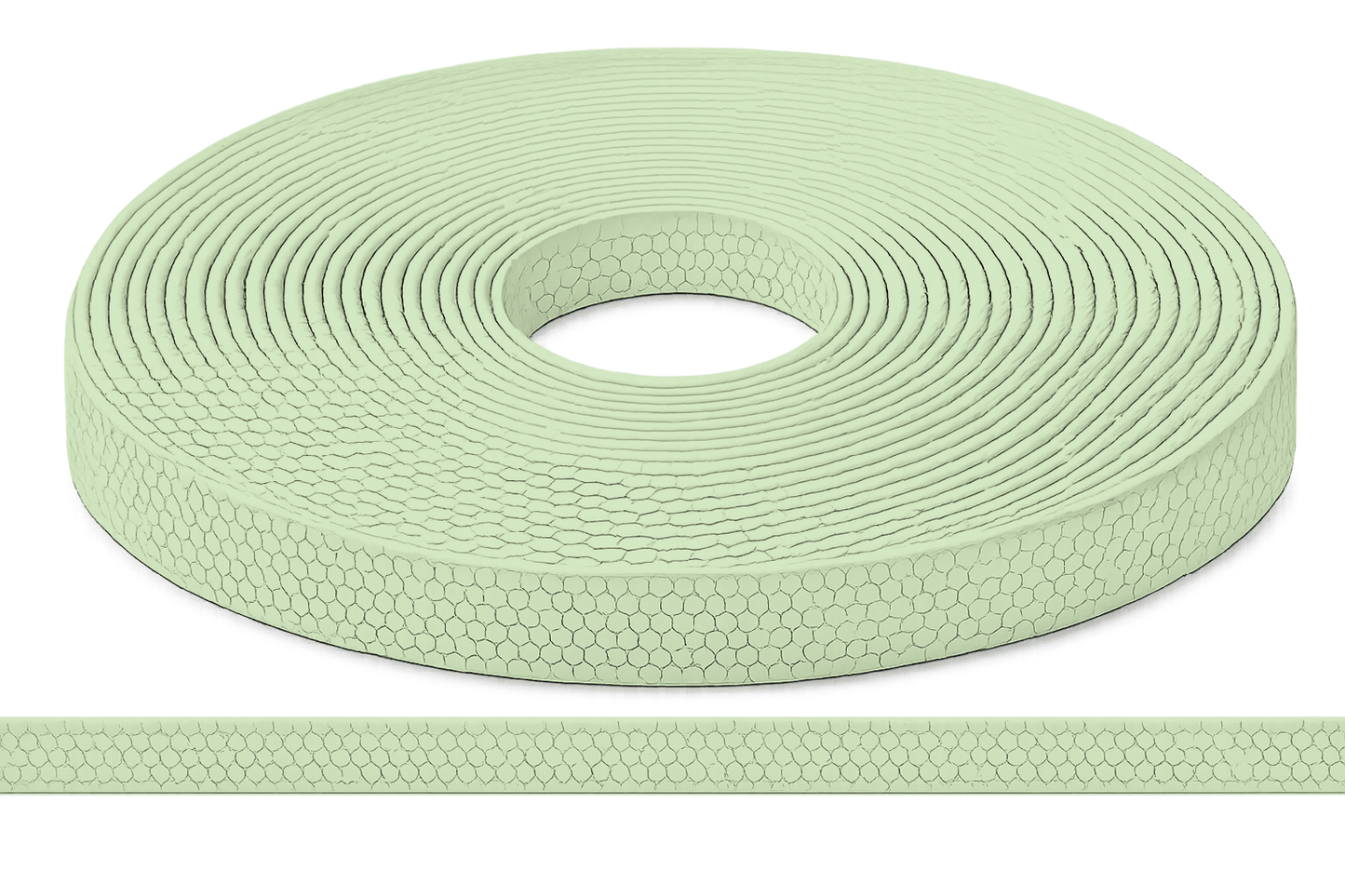 L'atelier du Fourmilier Sangle Hexa au mètre 20mm / Hexa Menthe Sangle HEXA au mètre – Imperméable, résistante et souple – 20, 25 et 38 mm