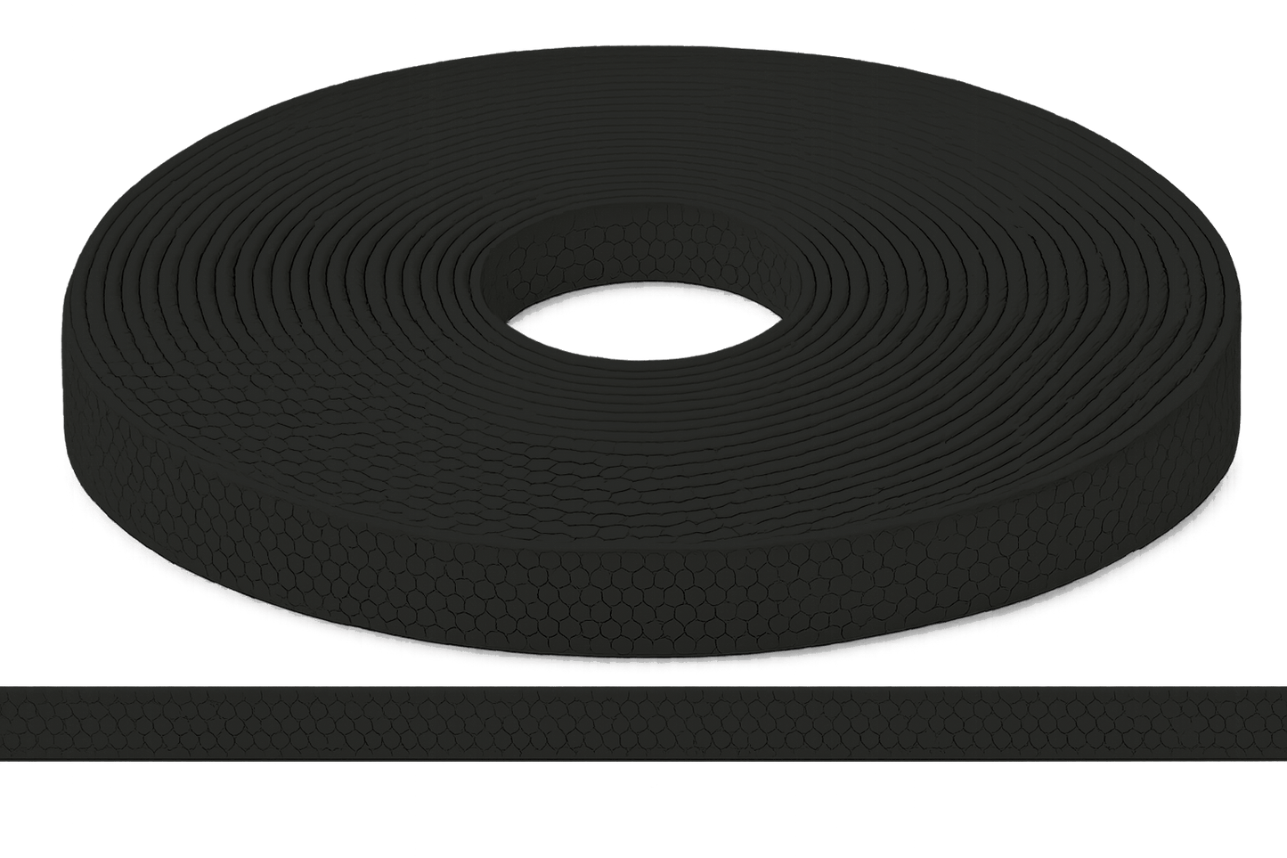 L'atelier du Fourmilier Sangle Hexa au mètre 20mm / Hexa Noir Sangle HEXA au mètre – Imperméable, résistante et souple – 20, 25 et 38 mm