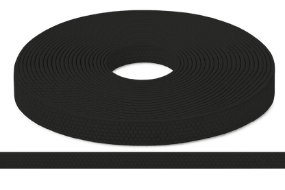 L'atelier du Fourmilier Sangle Hexa au mètre 20mm / Hexa Noir Sangle HEXA au mètre – Imperméable, résistante et souple – 20, 25 et 38 mm