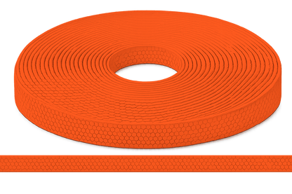 L'atelier du Fourmilier Sangle Hexa au mètre 20mm / Hexa Orange Fluo Sangle HEXA au mètre – Imperméable, résistante et souple – 20, 25 et 38 mm