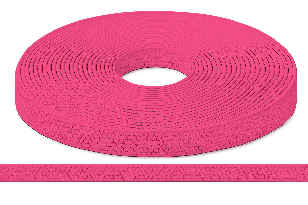 L'atelier du Fourmilier Sangle Hexa au mètre 20mm / Hexa Rose fluo Sangle HEXA au mètre – Imperméable, résistante et souple – 20, 25 et 38 mm