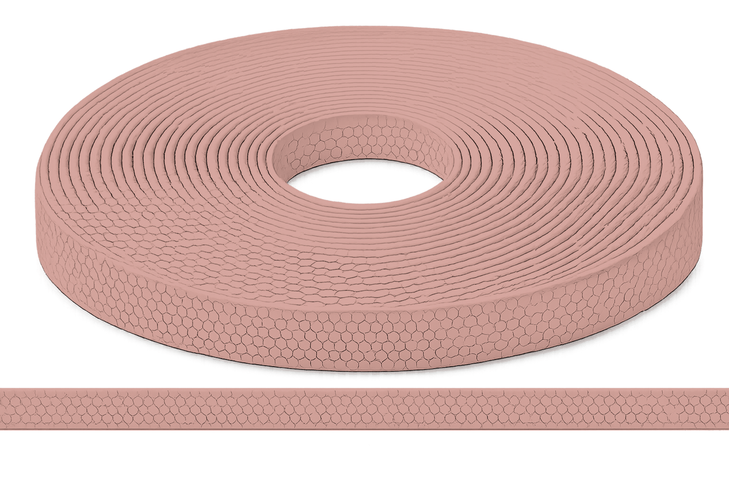 L'atelier du Fourmilier Sangle Hexa au mètre 20mm / Hexa Rose Pastel Sangle HEXA au mètre – Imperméable, résistante et souple – 20, 25 et 38 mm
