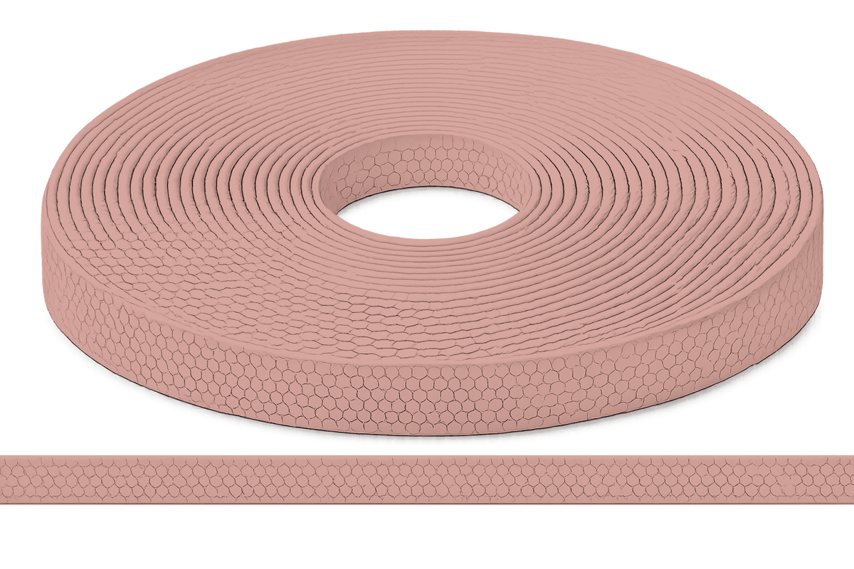 L'atelier du Fourmilier Sangle Hexa au mètre 20mm / Hexa Rose Pastel Sangle HEXA au mètre – Imperméable, résistante et souple – 20, 25 et 38 mm