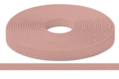 L'atelier du Fourmilier Sangle Hexa au mètre 20mm / Hexa Rose Pastel Sangle HEXA au mètre – Imperméable, résistante et souple – 20, 25 et 38 mm