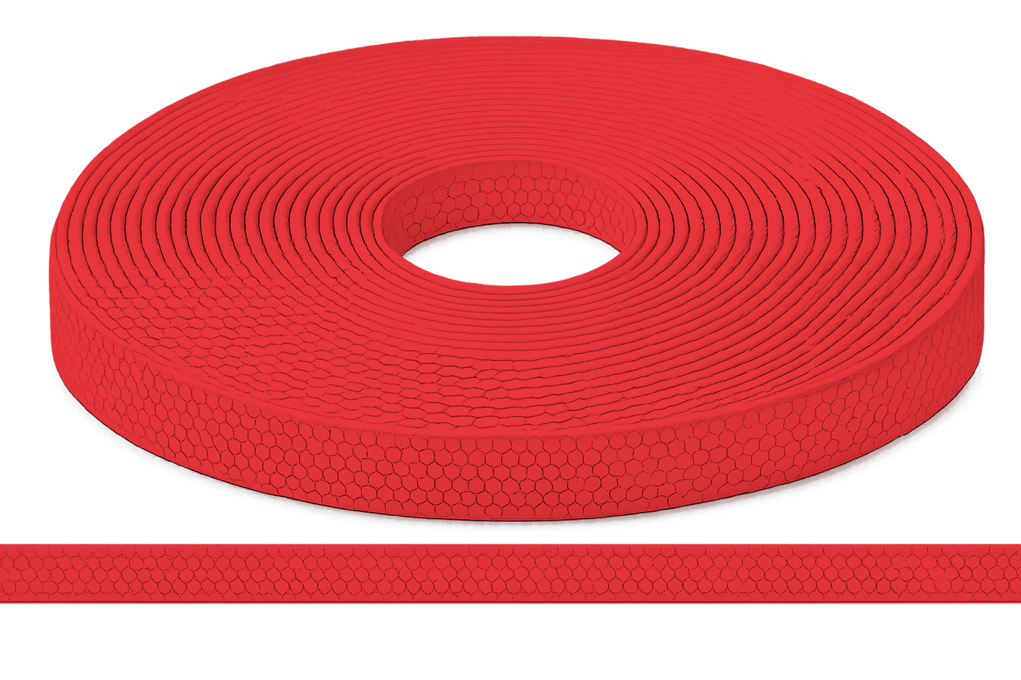 L'atelier du Fourmilier Sangle Hexa au mètre 20mm / Hexa Rouge bonbon Sangle HEXA au mètre – Imperméable, résistante et souple – 20, 25 et 38 mm