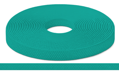 L'atelier du Fourmilier Sangle Hexa au mètre 20mm / Hexa Vert caraïbes Sangle HEXA au mètre – Imperméable, résistante et souple – 20, 25 et 38 mm