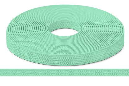 L'atelier du Fourmilier Sangle Hexa au mètre 20mm / Hexa Vert caraïbes Sangle HEXA au mètre – Imperméable, résistante et souple – 20, 25 et 38 mm