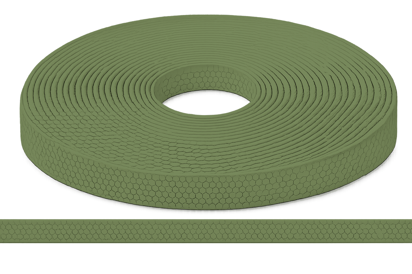 L'atelier du Fourmilier Sangle Hexa au mètre 20mm / Hexa Vert jade Sangle HEXA au mètre – Imperméable, résistante et souple – 20, 25 et 38 mm