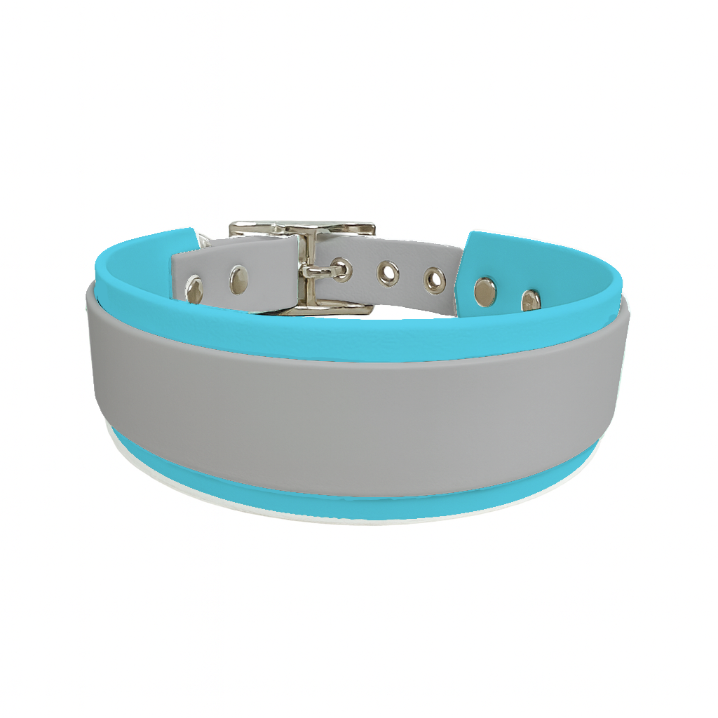 Collier Large double en BioThane® – 25 mm / 19 mm – coloris personnalisable