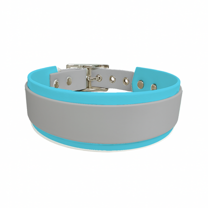Collier Large double en BioThane® – 25 mm / 19 mm – coloris personnalisable