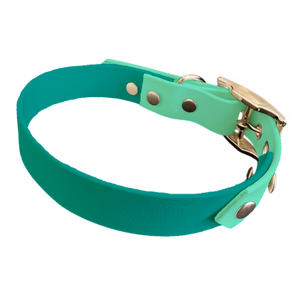 Collier Bicolore en BioThane®  19 mm – coloris personnalisable