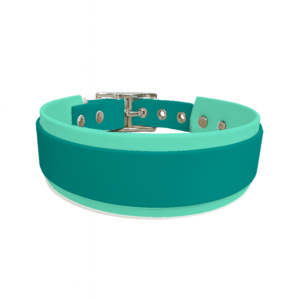Collier Large double en BioThane® – 25 mm / 19 mm – coloris personnalisable