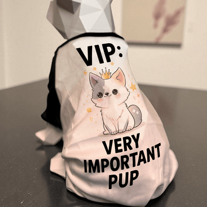 Atelier du Fourmilier tee-shirt T-shirt pour chien « VIP : Very Important Pup »
