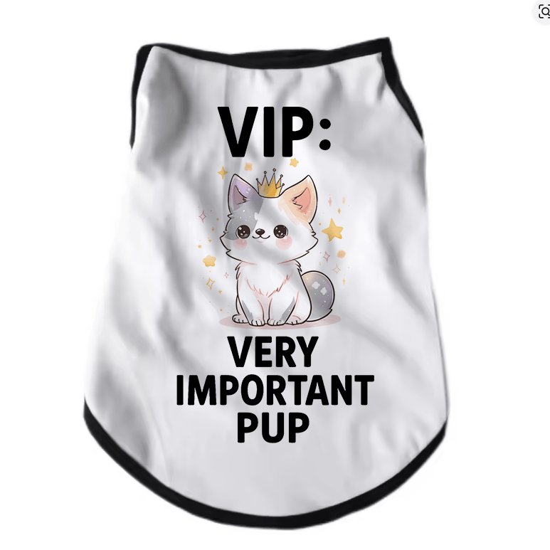 Atelier du Fourmilier tee-shirt T-shirt pour chien « VIP : Very Important Pup »
