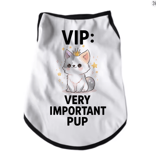 Atelier du Fourmilier tee-shirt T-shirt pour chien « VIP : Very Important Pup »