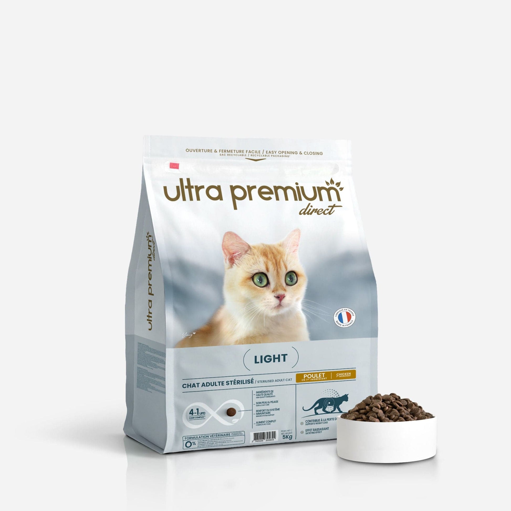 Ultrapremium Ultrapremium Croquettes light pour chat stérilisé - Care
