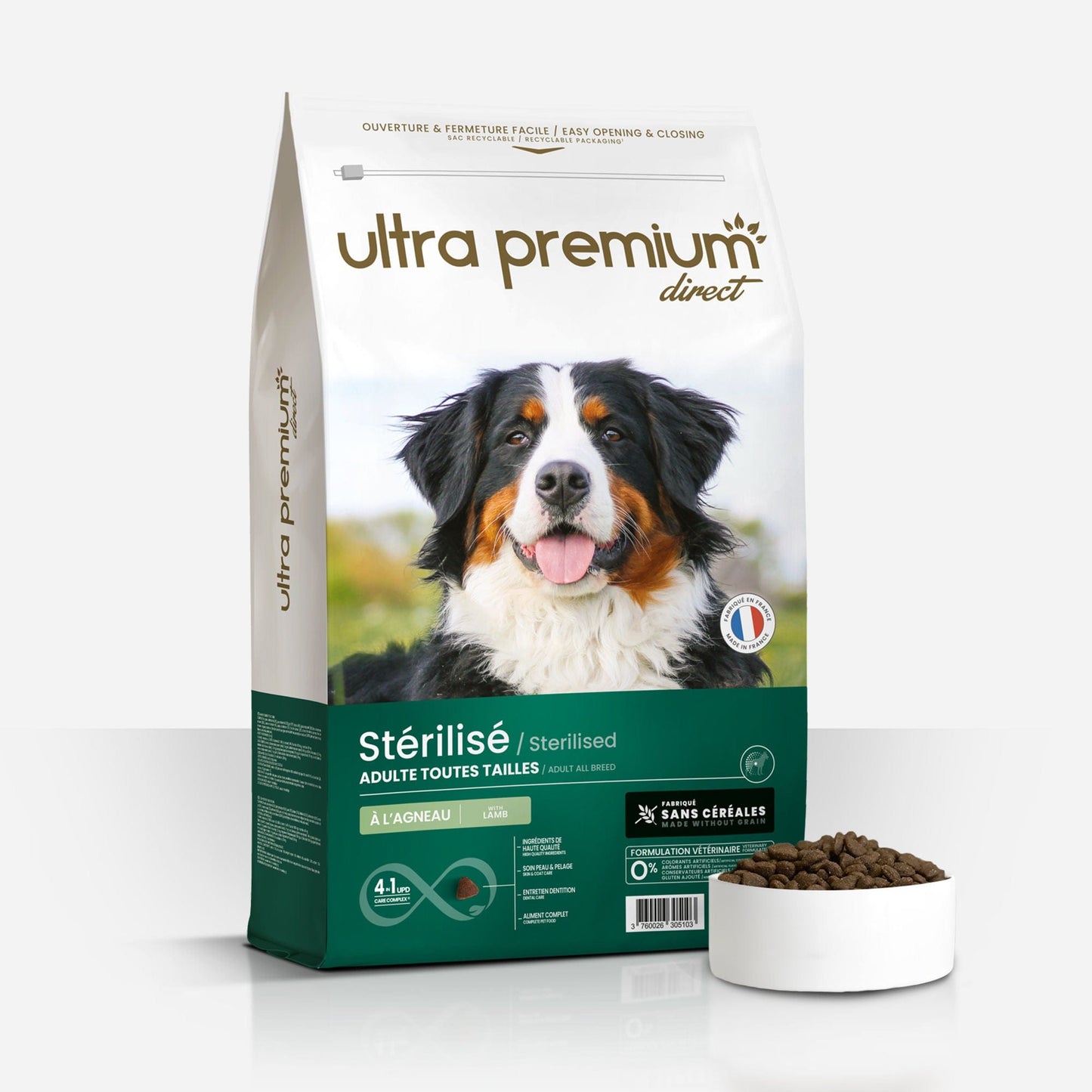 Ultrapremium Ultrapremium Croquettes Light Sans Céréales pour Chien Stérilisé / Surpoids