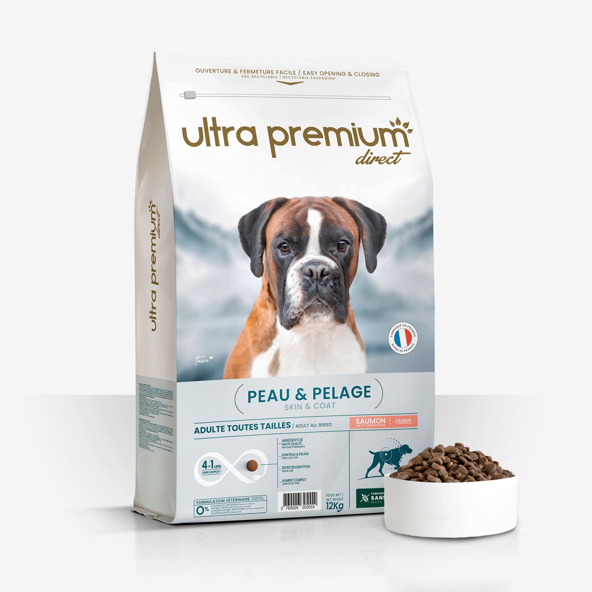Ultrapremium Ultrapremium Croquettes peau & pelage chien toutes tailles au saumon - Care