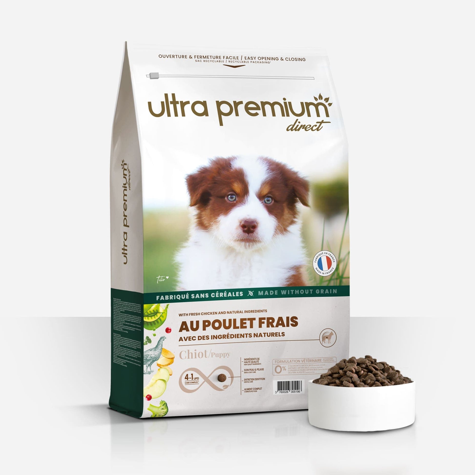 Ultrapremium Ultrapremium Croquettes Sans Céréales au Poulet frais pour Chiot toutes tailles