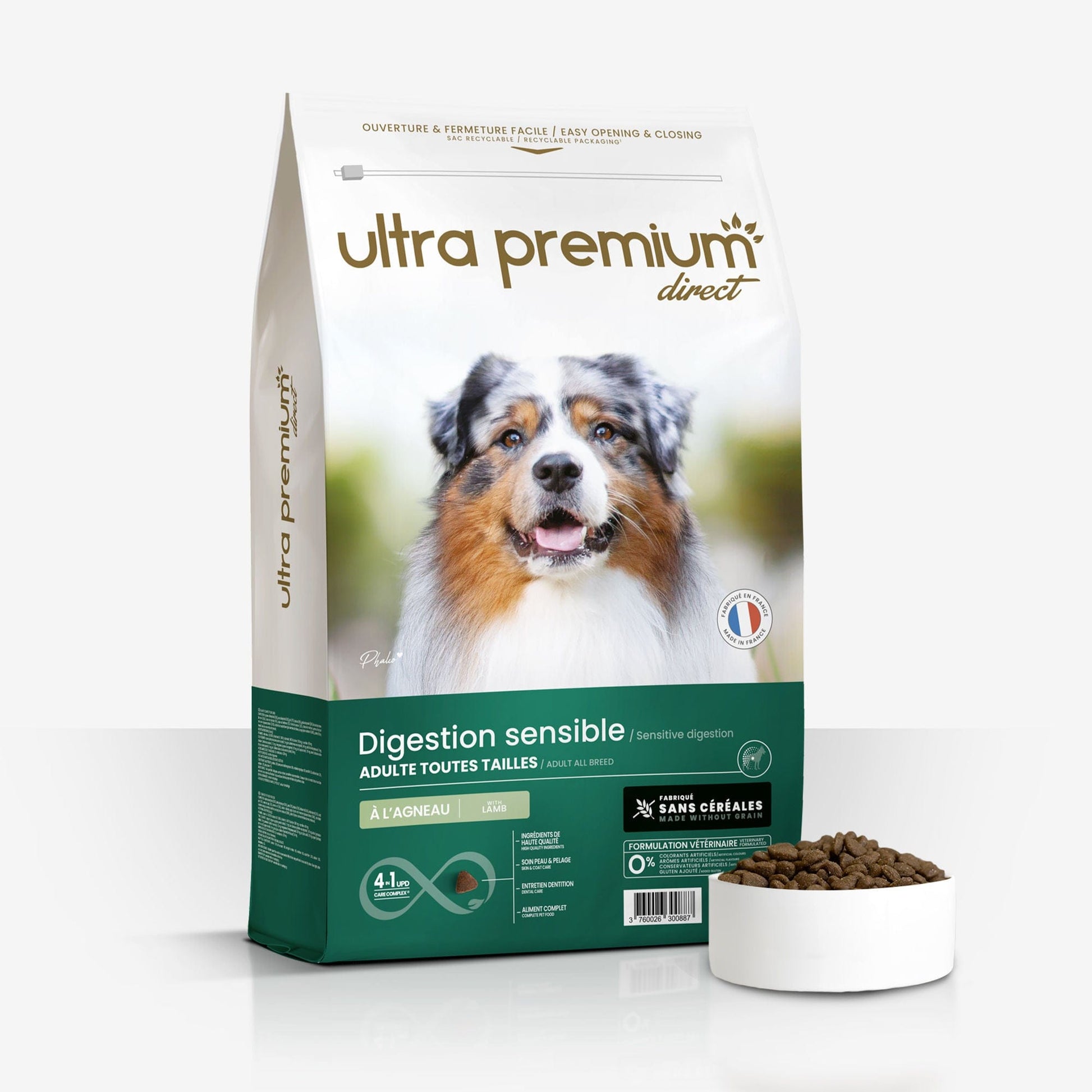 Ultrapremium Ultrapremium Croquettes Sans Céréales Chien Digestion Sensible Toutes Tailles