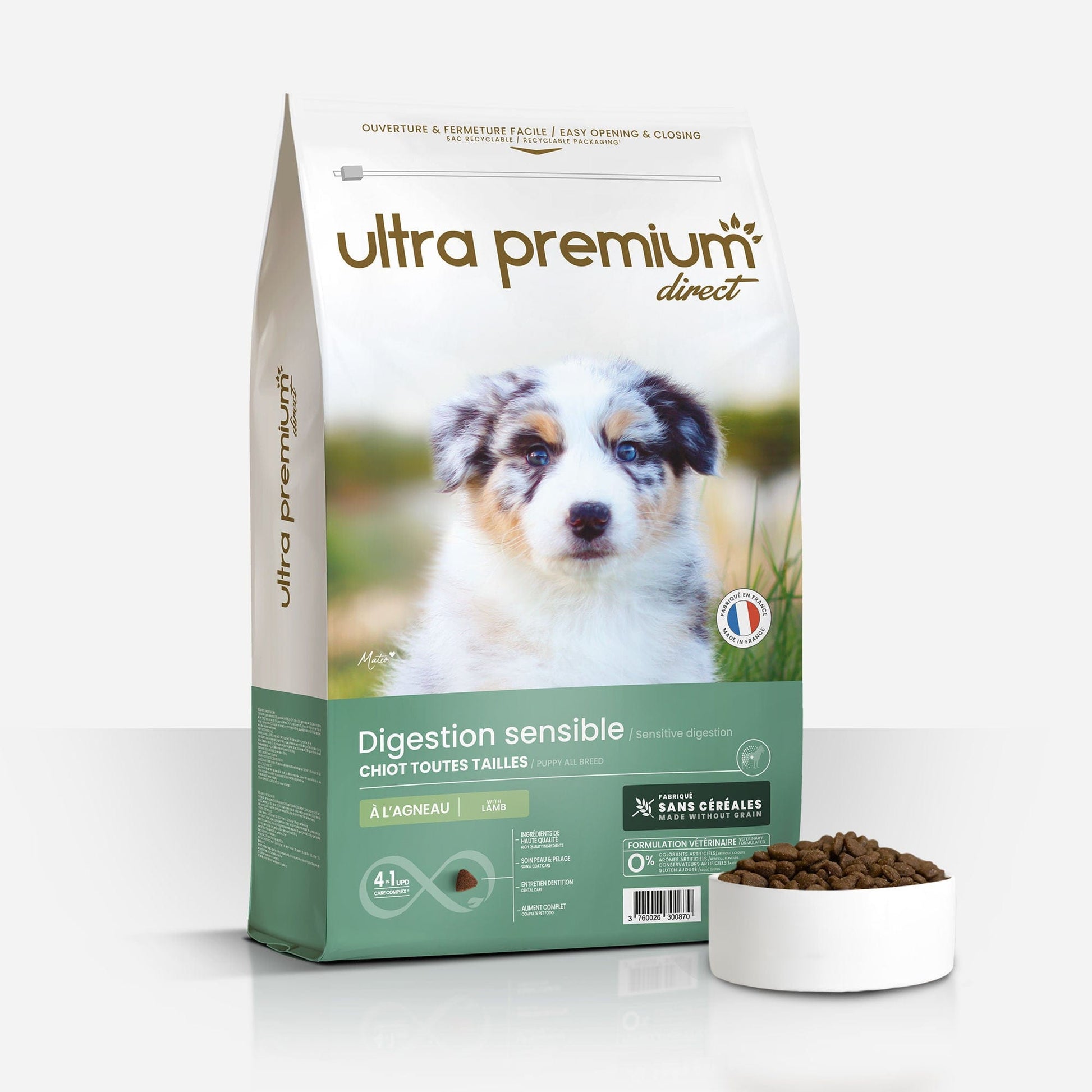 Ultrapremium Ultrapremium Croquettes Sans Céréales pour Chiot Digestion Sensible Toutes Tailles