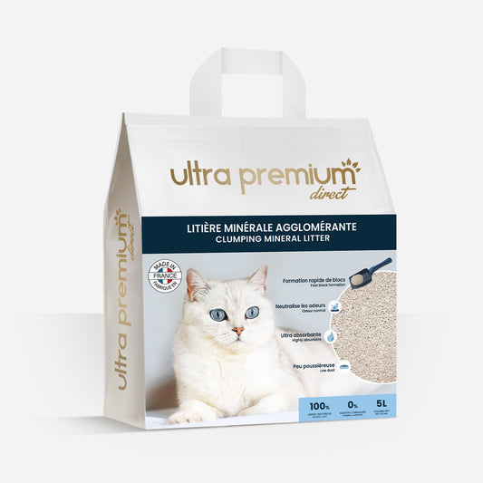 Ultrapremium Ultrapremium Litière minérale agglomérante 5L - 100% argile naturelle