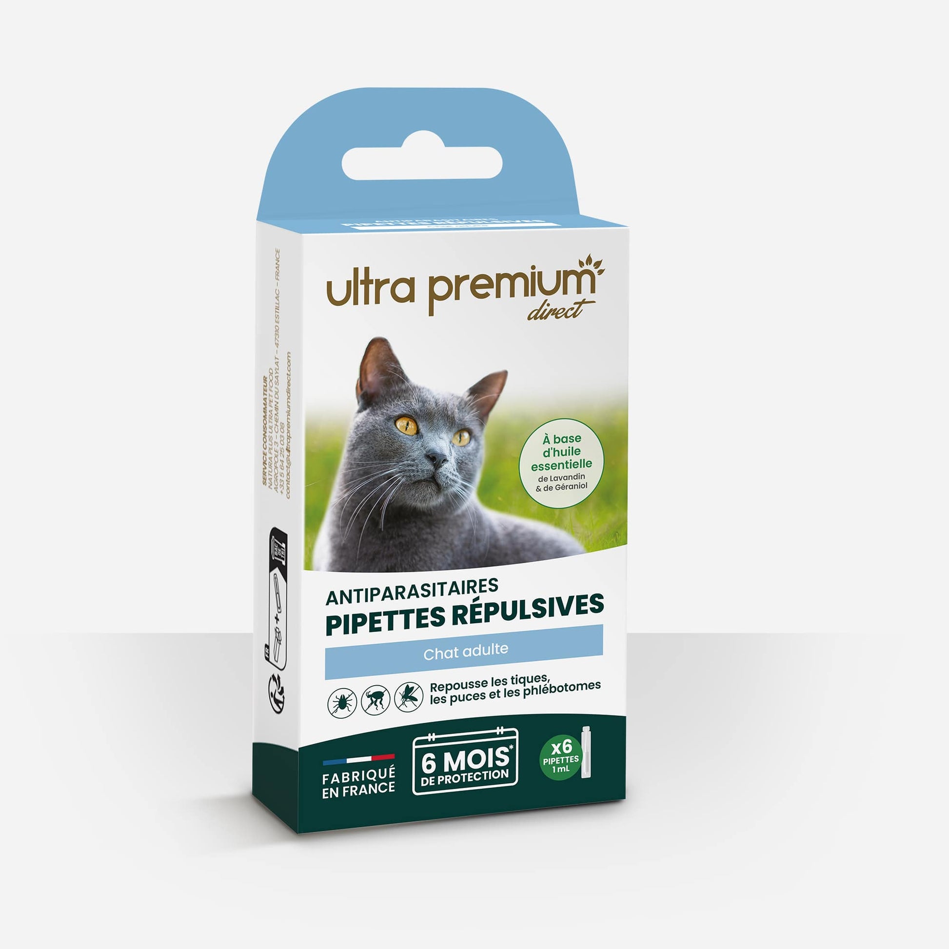Ultrapremium Ultrapremium Pipettes répulsives Antiparasitaires pour chat