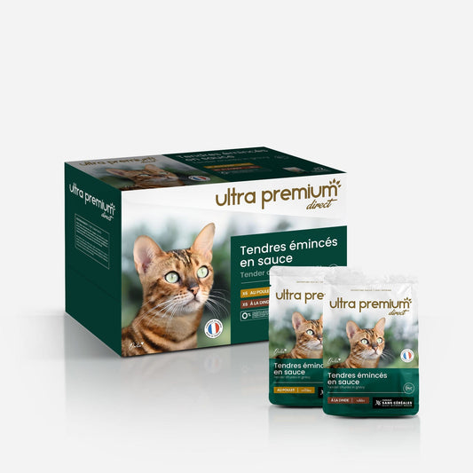 Ultrapremium Ultrapremium Sachets Fraîcheur pour Chat Sans Céréales - Tendres Emincés en Sauce Poulet / Dinde