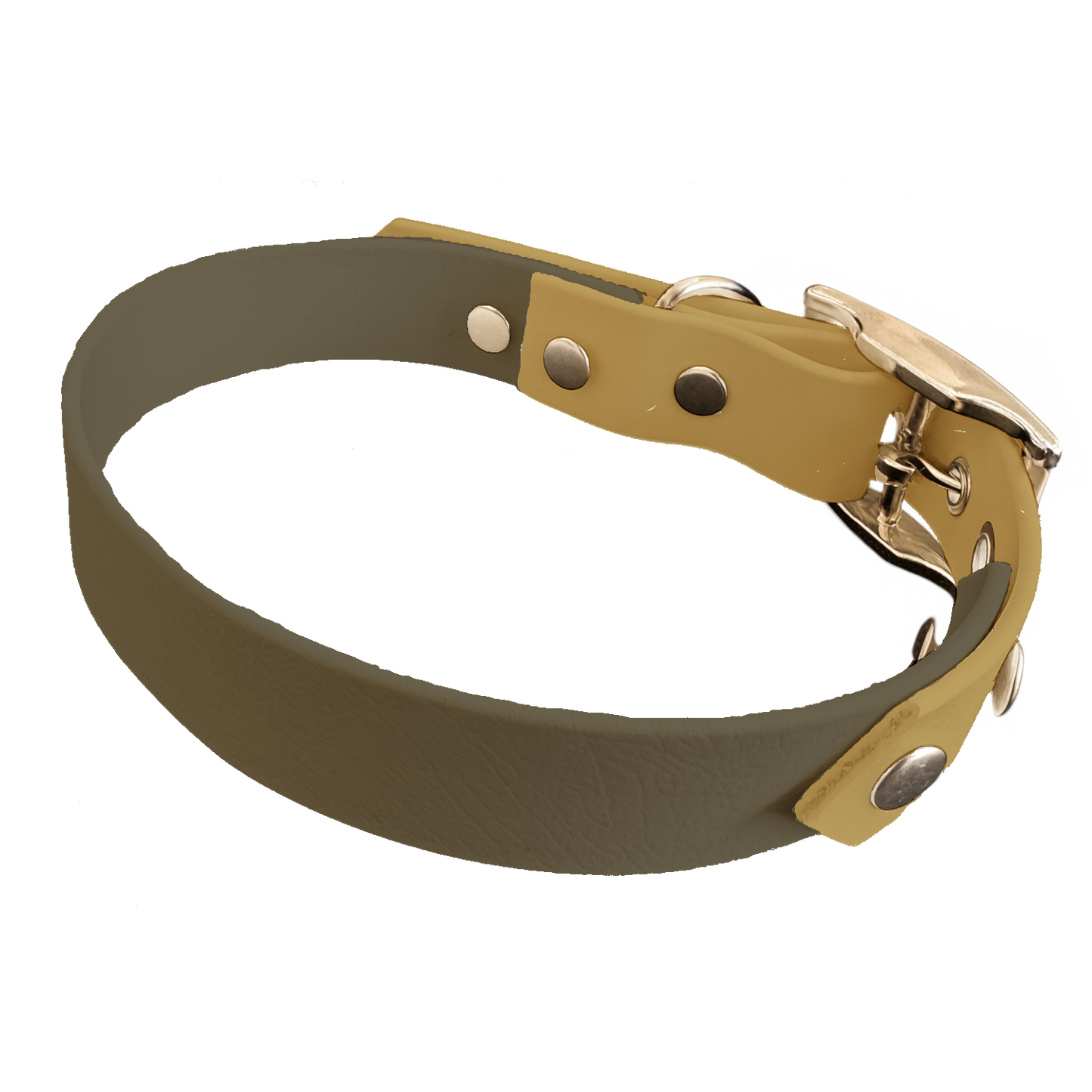 Collier Bicolore en BioThane®  19 mm – coloris personnalisable