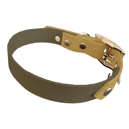 Collier Bicolore en BioThane®  19 mm – coloris personnalisable