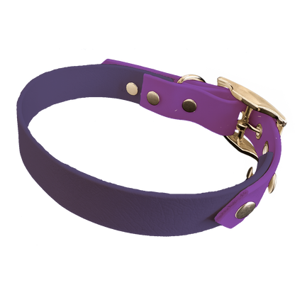 Collier Bicolore en BioThane®  19 mm – coloris personnalisable