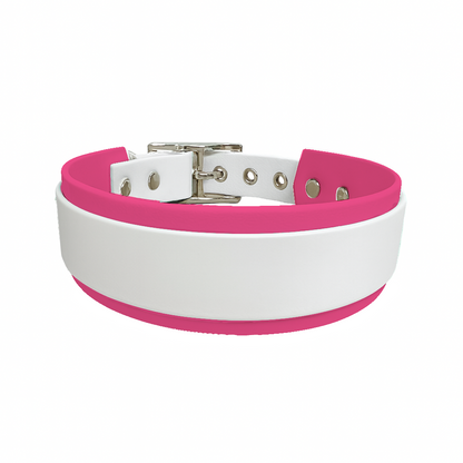 Collier Large double en BioThane® – 25 mm / 19 mm – coloris personnalisable